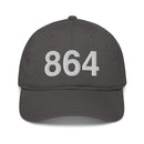 864 Greenville SC Area Code Organic Cotton Dad Hat