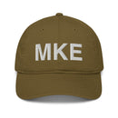 MKE Milwaukee Airport Code Organic Cotton Dad Hat