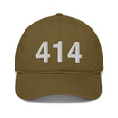 414 Milwaukee Area Code Organic Cotton Dad Hat