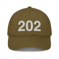 202 Washington DC Area Code Organic Cotton Dad Hat