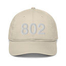 802 Vermont Area Code Organic Cotton Dad Hat