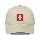 Switzerland Flag Organic Cotton Dad Hat