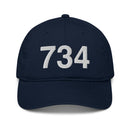 734 Ann Arbor Mi Area Code Organic Dad Hat