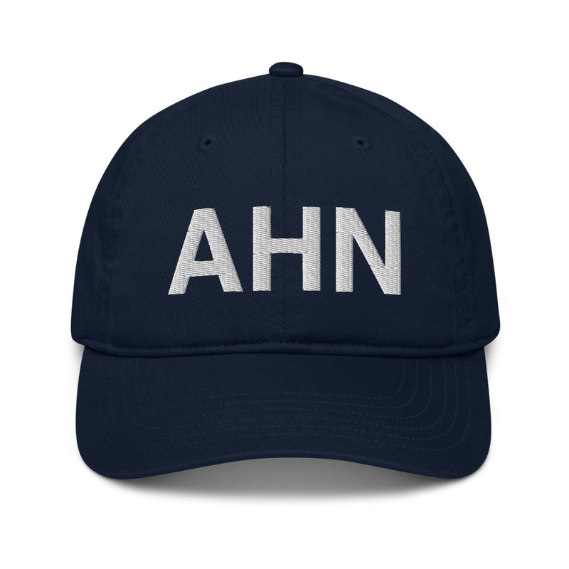 AHN Athens GA Airport Code Organic Cotton Dad Hat