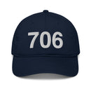 706 Athens GA Area Code Organic Cotton Dad Hat