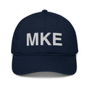 MKE Milwaukee Airport Code Organic Cotton Dad Hat