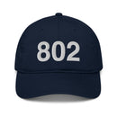 802 Vermont Area Code Organic Cotton Dad Hat