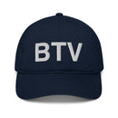 BTV Burlington Airport Code Organic Cotton Dad Hat