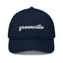 Cursive Greenville SC Organic Cotton Dad Hat