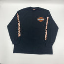 Long Sleeve TX Harley Davidson F-1 Car T-Shirt Size L