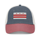 Washington DC Flag Faded Trucker Hat