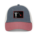 Blackbeard Pirate Flag Faded Trucker Hat