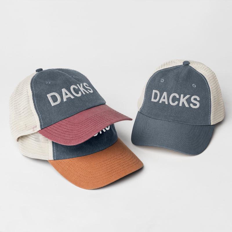 DACKS Adirondack Mountains Upstate NY Faded Trucker Hat