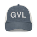 GVL Greenville SC Airport Code Faded Trucker Hat