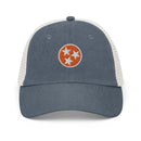 Orange Tennessee Flag Faded Trucker Hat