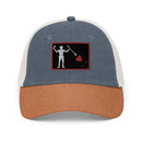 Blackbeard Pirate Flag Faded Trucker Hat