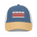 Washington DC Flag Faded Trucker Hat