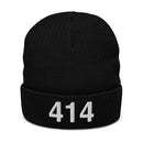 414 Milwaukee Area Code Recycled Polyester Cuffed Beanie