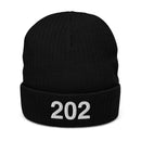 202 Washington DC Area Code Recycled Cuffed Beanie