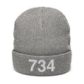 734 Ann Arbor Mi Area Code Recycled Cuffed Beanie