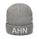 AHN Athens GA Airport Code Recycled Polyester Cuffed Beanie