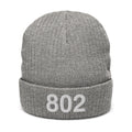 802 Vermont Area Code Recycled Polyester Cuffed Beanie