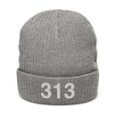 313 Detroit Mi Area Code Recycled Cuffed Beanie