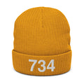 734 Ann Arbor Mi Area Code Recycled Cuffed Beanie