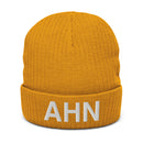 AHN Athens GA Airport Code Recycled Polyester Cuffed Beanie
