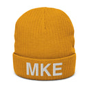 MKE Milwaukee Airport Code Recycled Polyester Cuffed Beanie