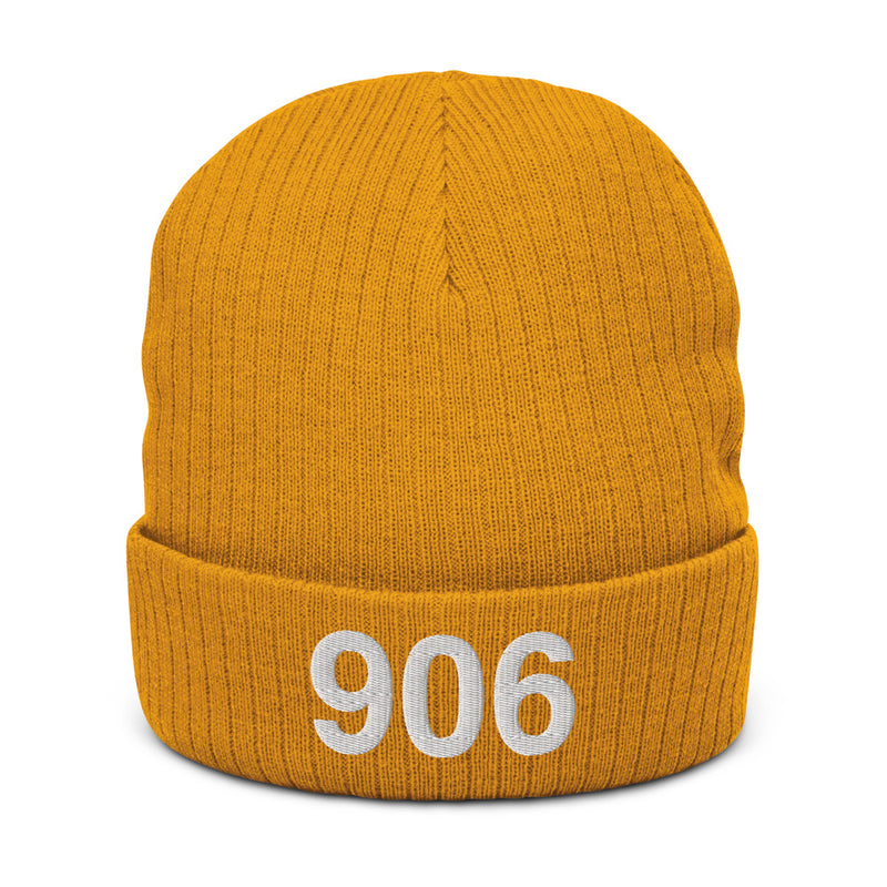 906 Upper Peninsula MI Recycled Cuffed Beanie