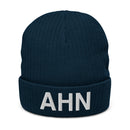 AHN Athens GA Airport Code Recycled Polyester Cuffed Beanie