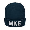 MKE Milwaukee Airport Code Recycled Polyester Cuffed Beanie