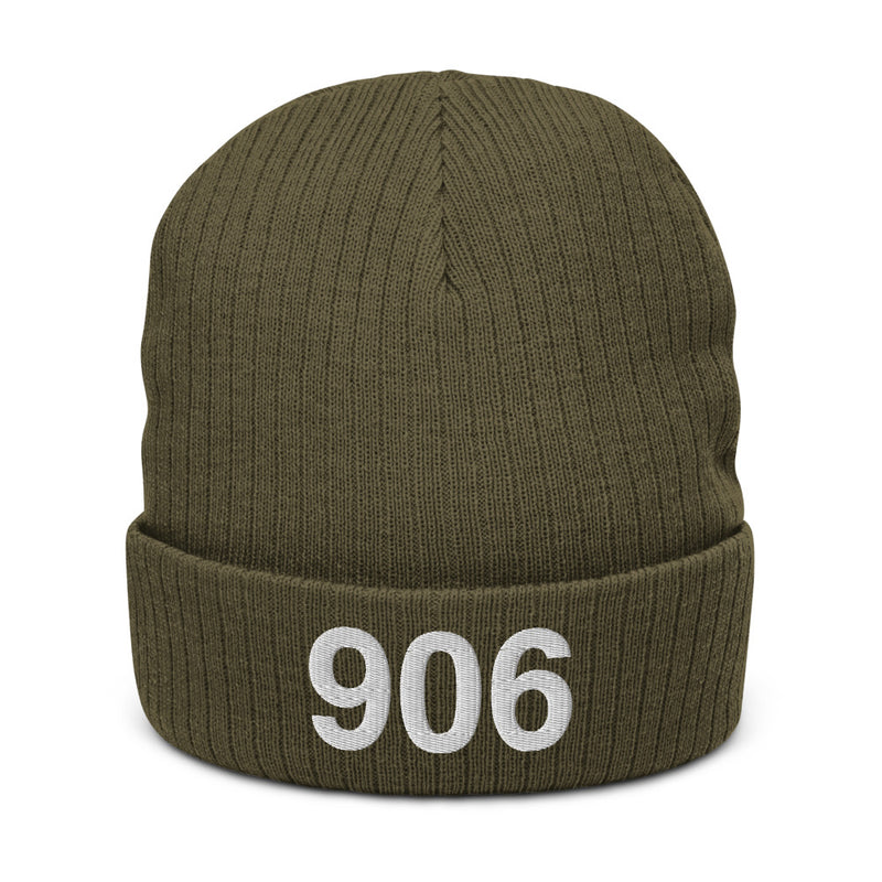 906 Upper Peninsula MI Recycled Cuffed Beanie