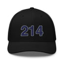 Navy & Gray 214 Dallas Area Code Trucker Hat