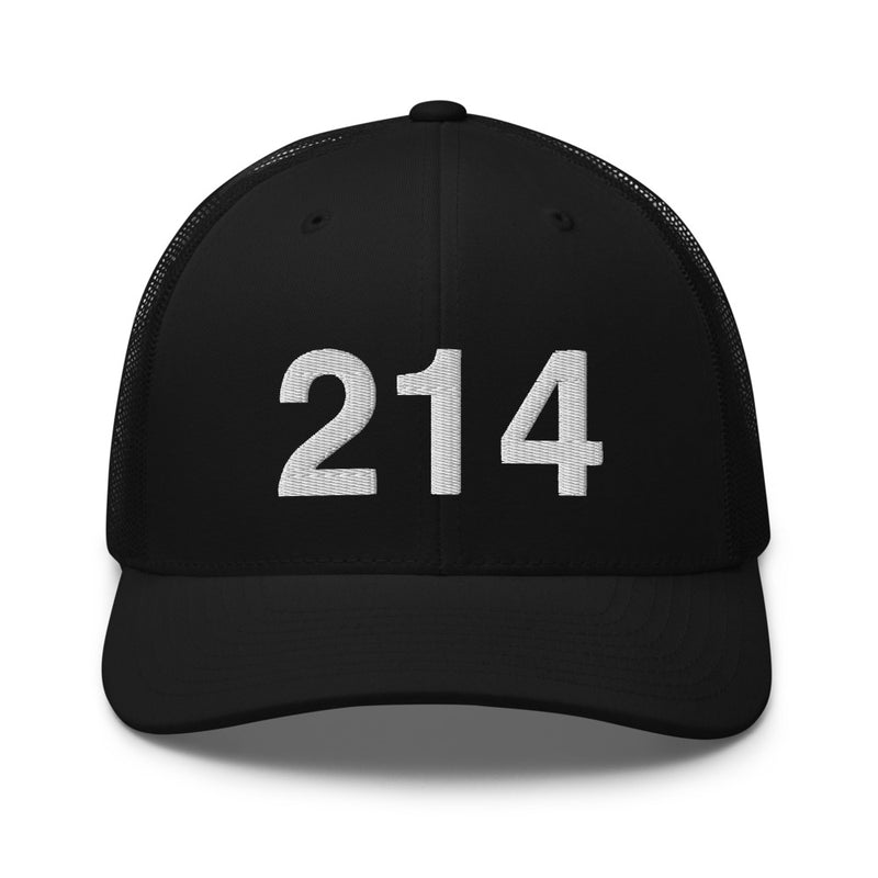 214 Dallas Area Code Trucker Hat