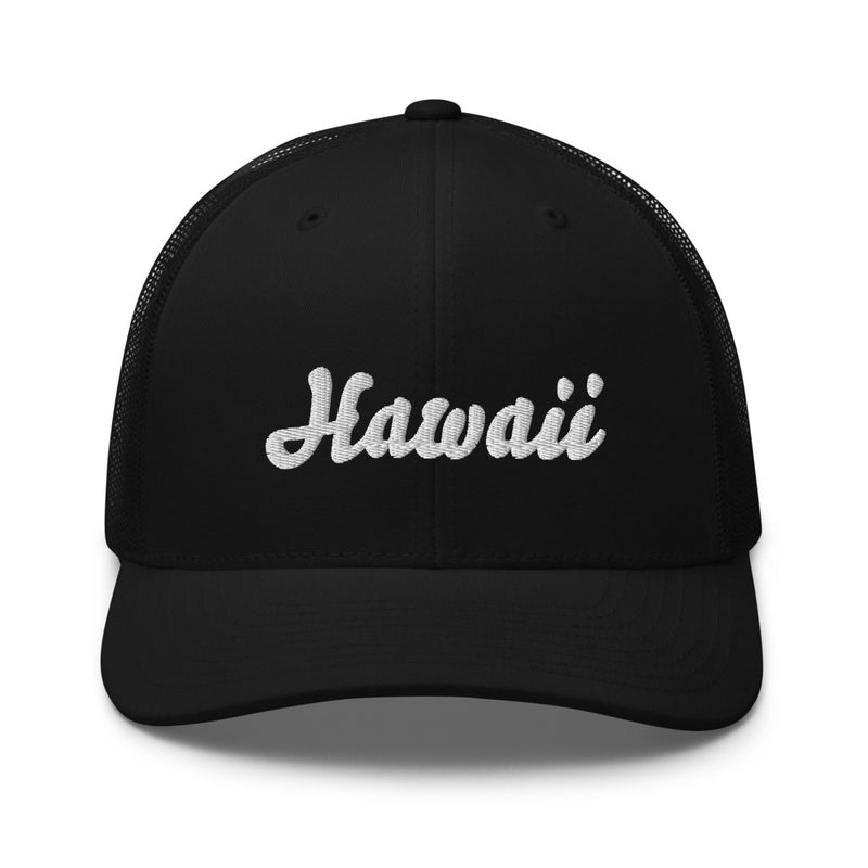 Cursive Hawaii Trucker Hat