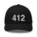 412 Pittsburgh Area Code Trucker hat