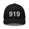 919 Raleigh NC Area Code Trucker Hat
