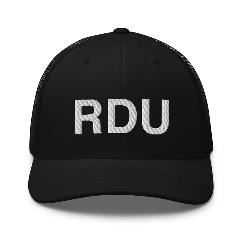 RDU Raleigh NC Airport Code Trucker Hat