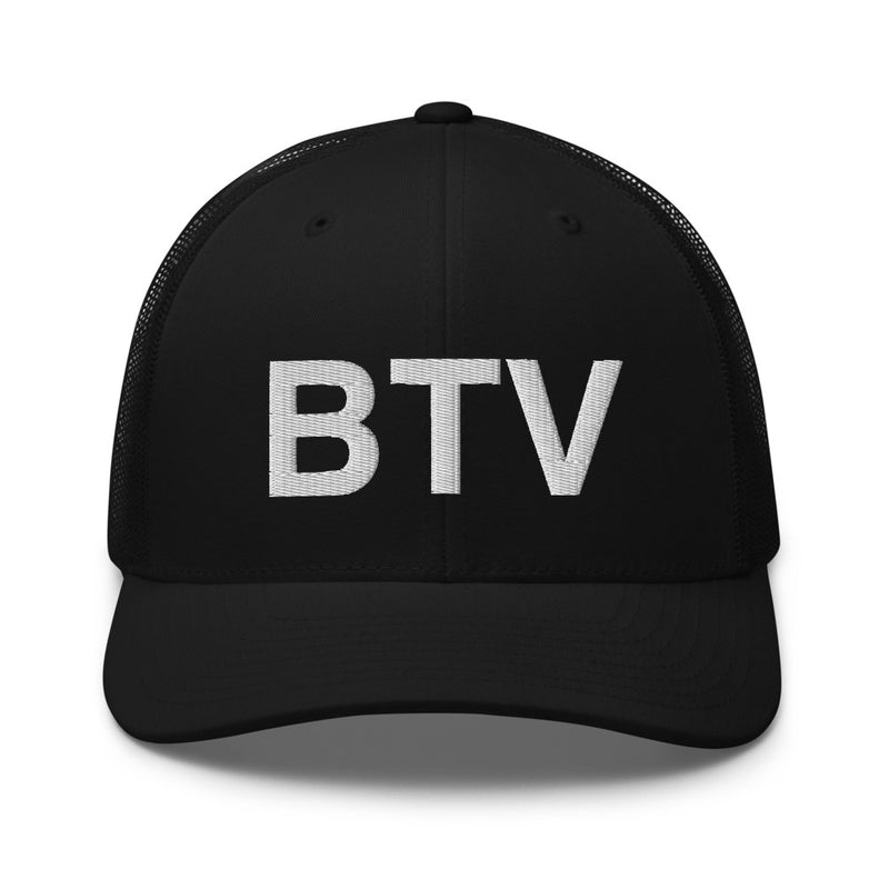 BTV Burlington Airport Code Trucker Hat