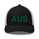 Black and Green AUS Austin Airport Code Trucker Hat