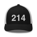 214 Dallas Area Code Trucker Hat