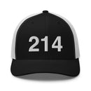 214 Dallas Area Code Trucker Hat