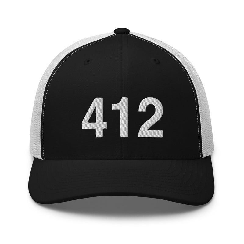 412 Pittsburgh Area Code Trucker hat