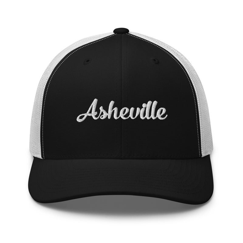 Cursive Asheville NC Trucker Hat