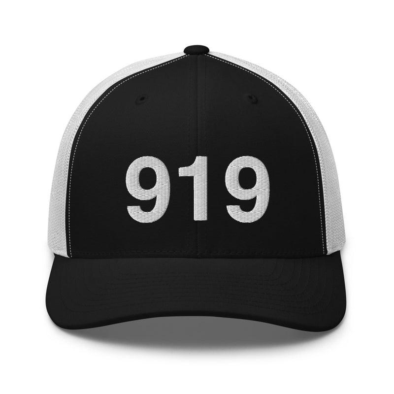 919 Raleigh NC Area Code Trucker Hat