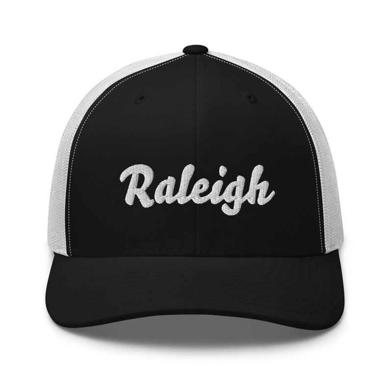Cursive Raleigh NC Trucker Hat
