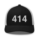 414 Milwaukee Area Code Trucker Hat
