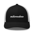 Cursive Milwaukee Trucker Hat